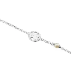 Pulsera de plata con perla cultivada Camee^TOUS Best