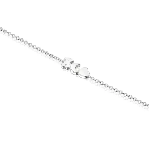 Pulsera de plata con perla Nocturne^TOUS Best