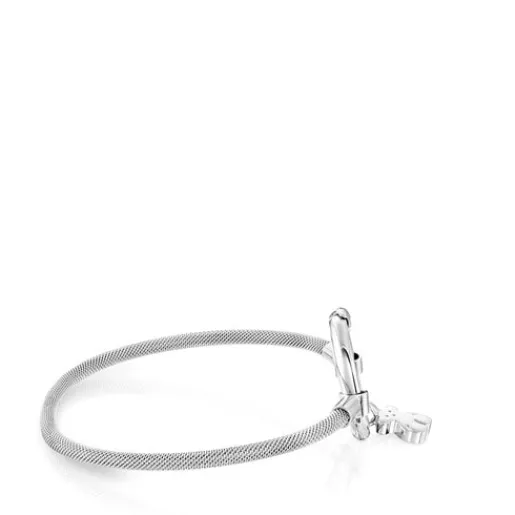 Pulsera de plata y acero Hold^TOUS Clearance