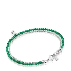 Pulsera de y calcedonia verde tratada Bold Bear^TOUS Hot