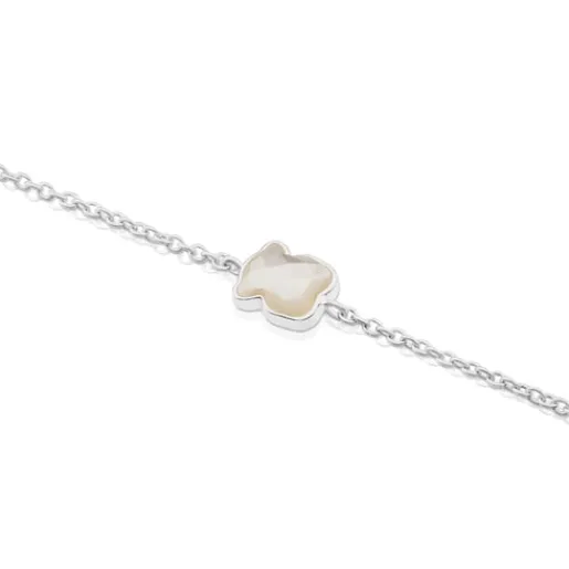 Pulsera de plata y nácar facetado Color^TOUS Sale