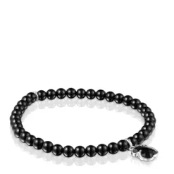 Pulsera de plata y ónix Icon Color^TOUS Best