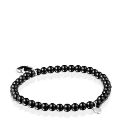 Pulsera de plata y ónix Icon Color^TOUS Best
