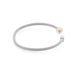 Pulsera de plata y perla cultivada de 0,7cm, Mesh^TOUS Clearance