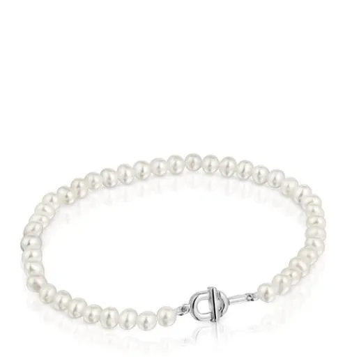 Pulsera de y perlas cultivadas MANIFESTO^TOUS Sale