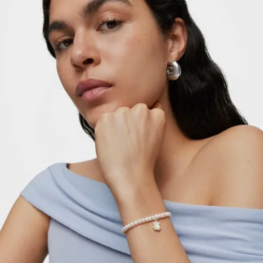 Pulsera de plata y perlas Icon Color^TOUS Clearance