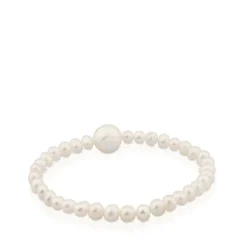 Pulsera elástica de plata y perlas cultivadas Sweet Dolls^TOUS Outlet
