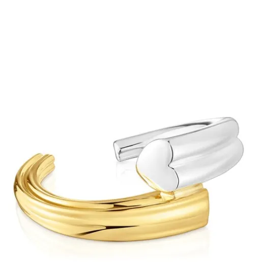 Pulsera esclava bicolor con motivo oso 1950^TOUS Online