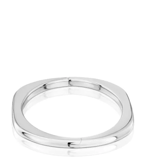 Pulsera esclava cerrada de plata Line^TOUS Sale