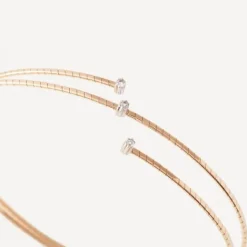 Pulsera espiral de oro con tres diamantes ATELIER^TOUS Outlet