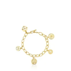 Pulsera medallas con baño de oro 18 kt sobre plata Tamara Falcó X^TOUS Online