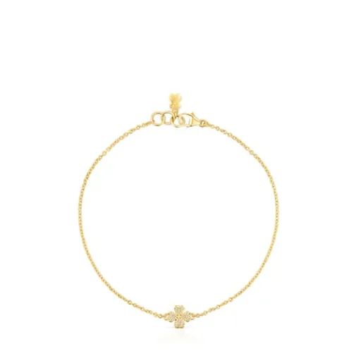 Pulsera trébol de oro y diamantes Good Vibes^TOUS Hot