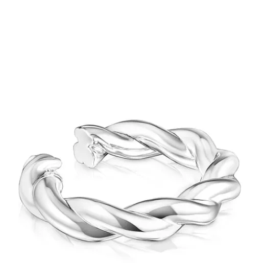 Pulsera XL de plata Twisted^TOUS New