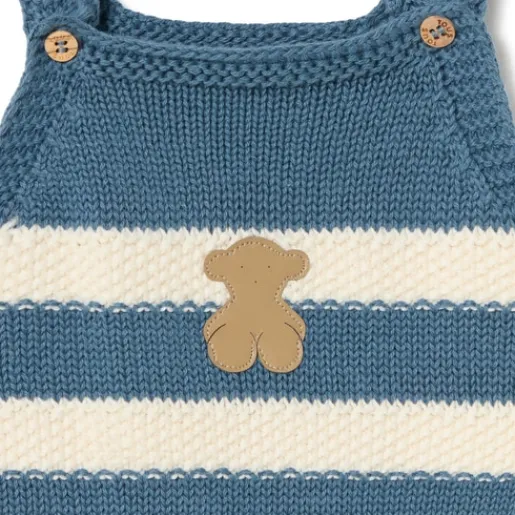 Ranita de punto de bebé Tricot a rayas azul^TOUS Sale