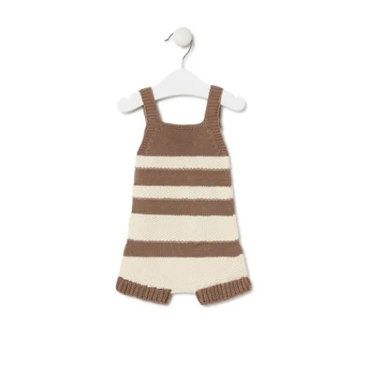 Ranita de punto de bebé Tricot a rayas beige^TOUS Discount