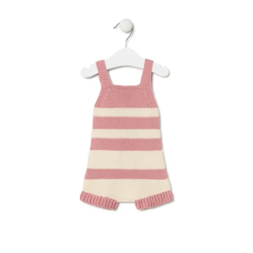 Ranita de punto de bebé Tricot a rayas rosa^TOUS Online