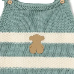 Ranita de punto de bebé Tricot a rayas verde^TOUS Discount