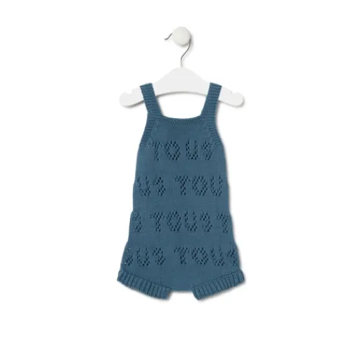 Ranita de punto de bebé Tricot logo azul^TOUS Online