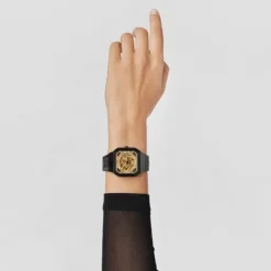 Reloj analógico automático con brazalete de IP negro D-Bear^TOUS Best