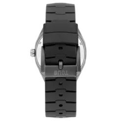 Reloj analógico automático con caja de titanio y brazalete de caucho negro Now^TOUS Best