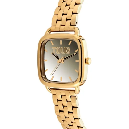 Reloj analógico con brazalete de acero IPG dorado D-Logo Mirror^TOUS Sale