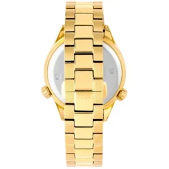 Reloj analógico con brazalete de acero IPG dorado y esfera negra Now^TOUS New