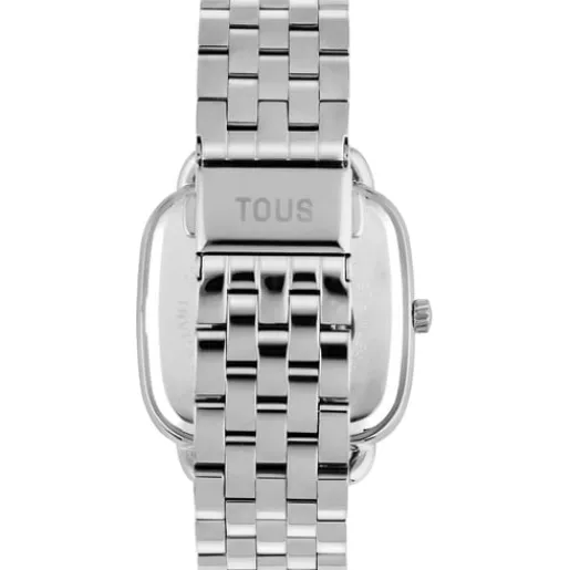 Reloj analógico con brazalete de acero D-Logo Mirror^TOUS Online