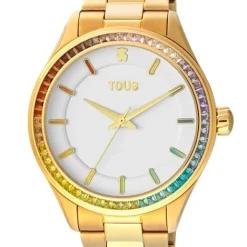 Reloj analógico con brazalete de IP dorado T-Shine^TOUS Online
