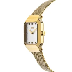 Reloj analógico con brazalete de acero IPG dorado Karat Squared^TOUS Clearance