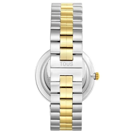 Reloj analógico con brazalete de acero y acero IPG dorado S-Band^TOUS Sale