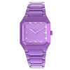 Reloj analógico con brazalete de aluminio lila Karat Squared^TOUS Online