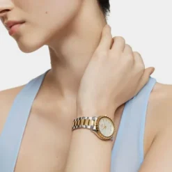 Reloj analógico con brazalete de acero y acero IPG dorado T-Bear Kdt^TOUS Hot