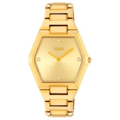Reloj analógico con brazalete acero IPG dorado Karat^TOUS