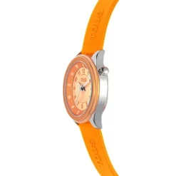 Reloj analógico naranja de acero Mini Self Time^TOUS Hot