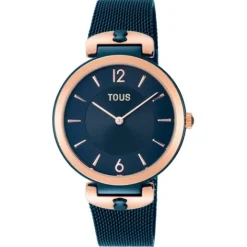Reloj analógico S-Mesh bicolor /IP rosado y azul^TOUS New