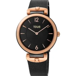 Reloj analógico S-Mesh bicolor IP rosado/IP negro^TOUS Best