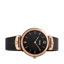 Reloj analógico S-Mesh bicolor IP rosado/IP negro^TOUS Best