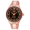 Reloj analógico T-Shine de acero IP rosado con zirconias cúbicas^TOUS Outlet