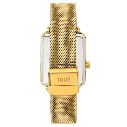 Reloj analógico y digital con brazalete de acero IPG dorado MARS^TOUS