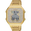 Reloj digital con brazalete de acero IPG dorado y zirconitas D-BEAR^TOUS Online