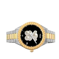 Reloj smartwatch con brazalete de acero y acero IP dorado T-Bear Connect^TOUS Sale