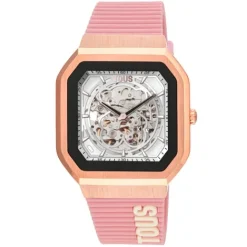 Reloj smartwatch con correa de nylon y correa de silicona rosa B-Connect^TOUS New