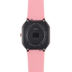Reloj smartwatch con correa de nylon y correa de silicona rosa B-Connect^TOUS New