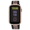 Reloj smartwatch con correa de nylon y correa de silicona rosa palo T-Band^TOUS Best