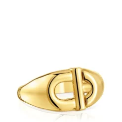 Sello con baño de oro 18 kt sobre plata MANIFESTO^TOUS