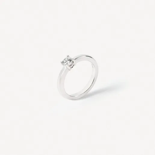 Solitario de oro blanco con diamante ATELIER^TOUS Best