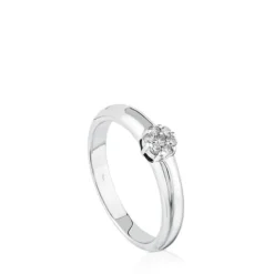 Solitario de oro blanco con diamantes Diamonds^TOUS