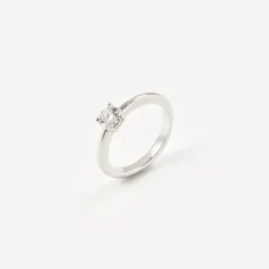 Solitario de oro blanco con diamante ATELIER^TOUS Online