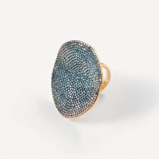 Sortija de oro con diamantes tratados ATELIER UNIQUE PIECES^TOUS New