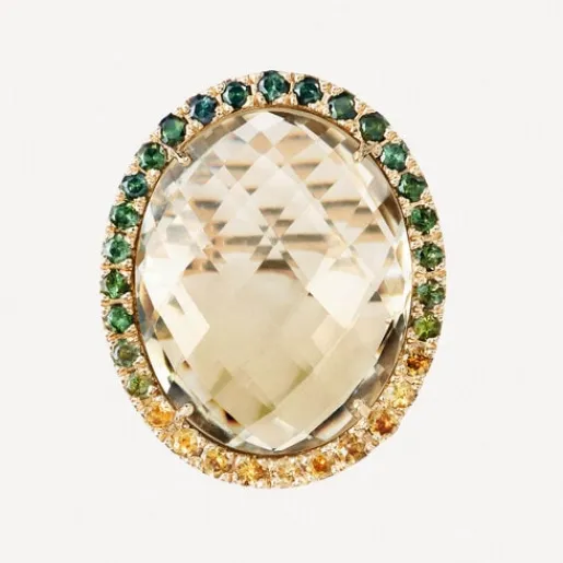 Sortija de oro con turmalina y cuarzo ATELIER^TOUS Clearance